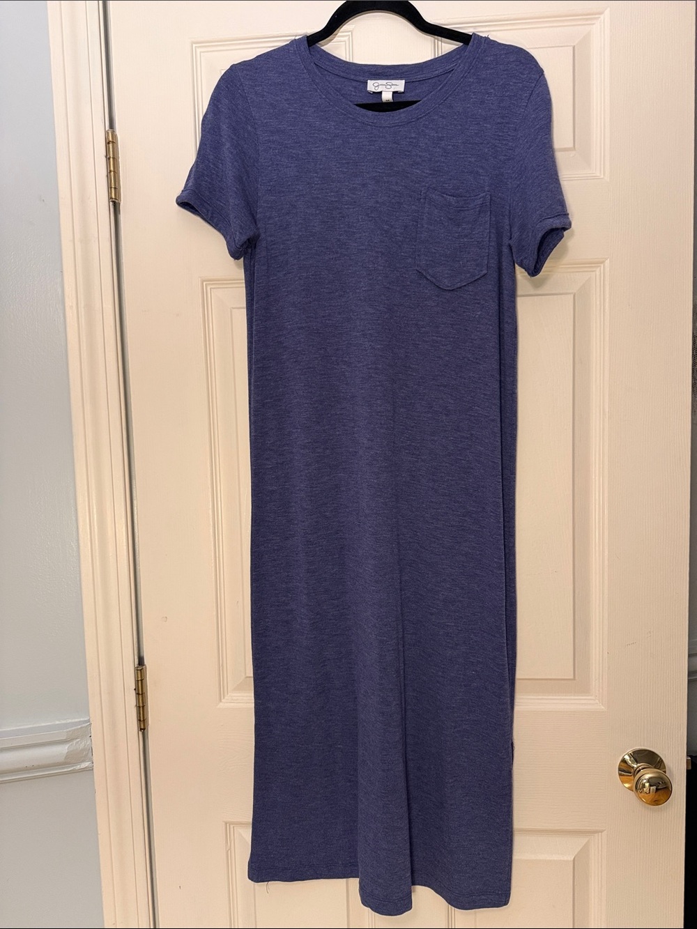 Jessica Simpson Heathered Navy Tee Shirt Dress